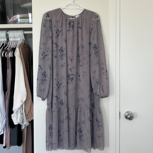 Aritzia Wilfred⎜MIRIAM DRESS⎜DRY BASIL / GRANITE BLUE - Picture 14 of 15